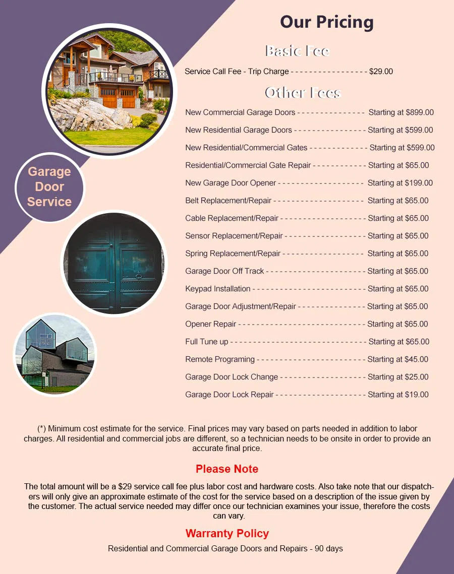 Community Garage Door Service Miami, FL 786-309-9264